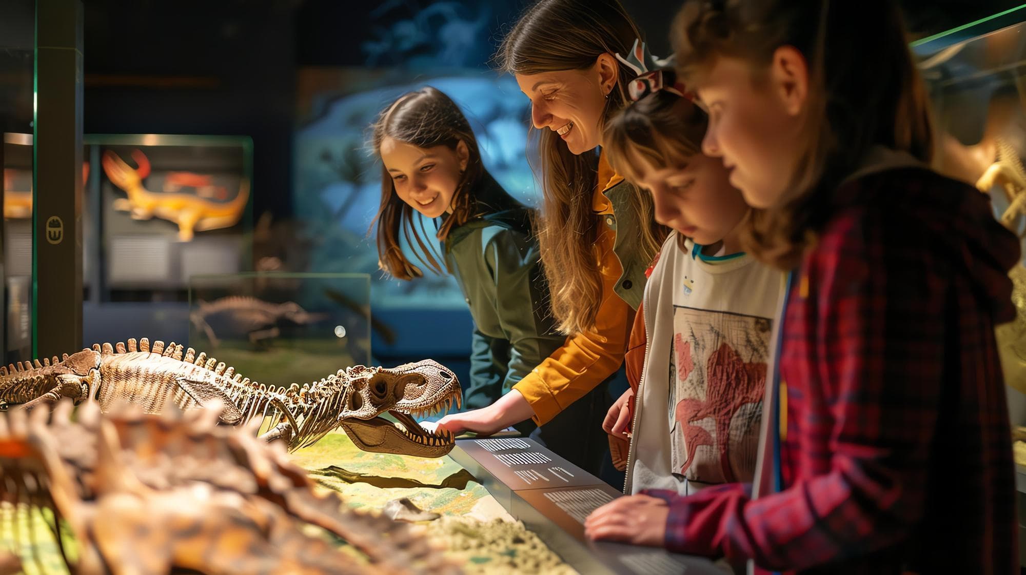 Estudantes em visita pedagógica a museu